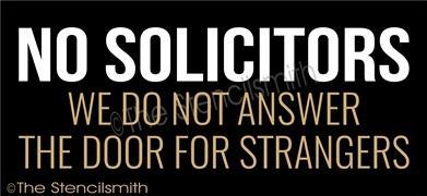 3249 - NO SOLICITORS - The Stencilsmith