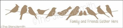 3390 - BIRDS - family and friends gather here - The Stencilsmith