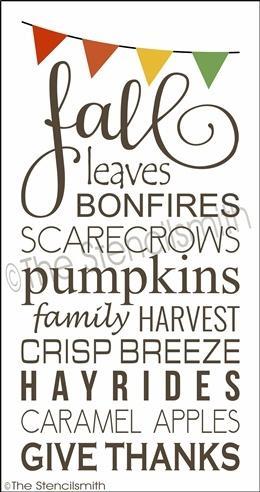 3413 - fall (banner) - The Stencilsmith