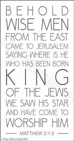 3499 - Behold wise men from - The Stencilsmith