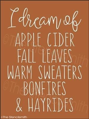 3528 - I dream of ... FALL - The Stencilsmith