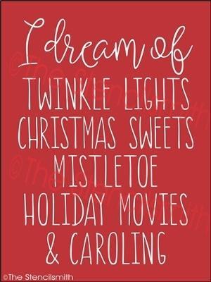3530 - I dream of .... Christmas - The Stencilsmith