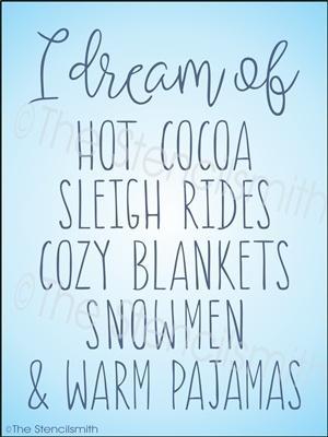 3531 - I dream of... Winter - The Stencilsmith