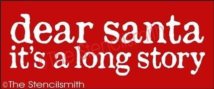 3539 - dear santa it's a long story - The Stencilsmith