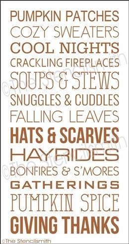 3540 - Fall Things - The Stencilsmith