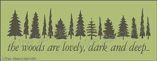 3574 - the woods are lovely - The Stencilsmith