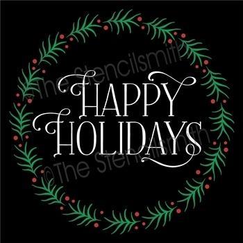 3607 - Happy Holidays - The Stencilsmith
