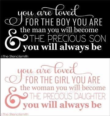 3608 - You are loved for the - The Stencilsmith
