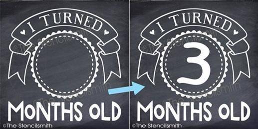 3654 - I turned _ Months Old - The Stencilsmith