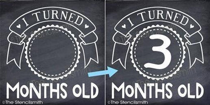 3654 - I turned _ Months Old - The Stencilsmith