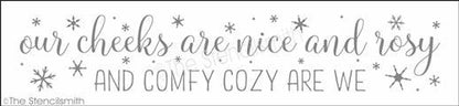 3659 - our cheeks are nice and rosy - The Stencilsmith