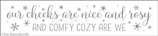 3659 - our cheeks are nice and rosy - The Stencilsmith
