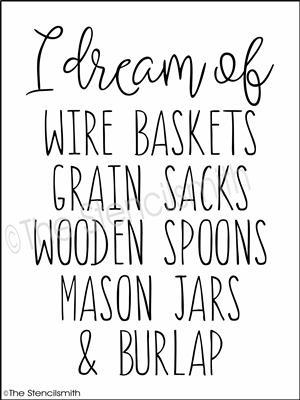 3712 - I dream of... wire baskets - The Stencilsmith