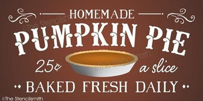 3736 - homemade Pumpkin Pie - The Stencilsmith