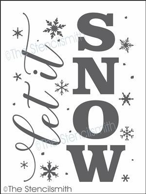 3774 - let it SNOW - The Stencilsmith