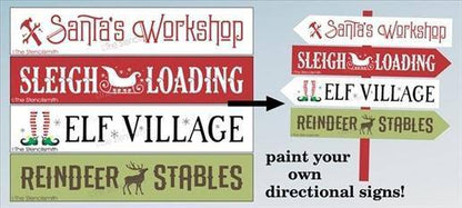 3778 - North Pole Directional Stencils - The Stencilsmith