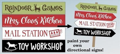 3791 - North Pole directional stencils - The Stencilsmith