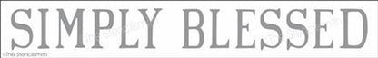 3807 - Simply Blessed - The Stencilsmith
