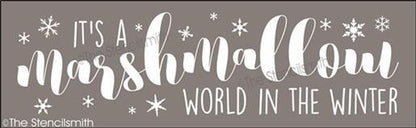 3931 - it's a marshmallow world - The Stencilsmith