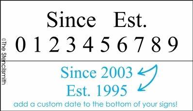 4064 - Since Est. (numbers) - The Stencilsmith