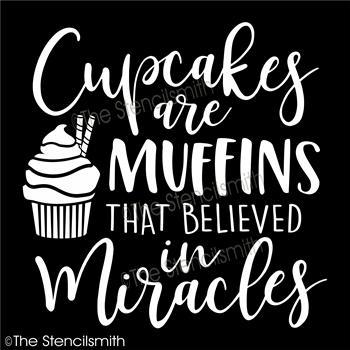 4117 - Cupcakes are muffins stencil