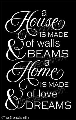4288 - a house is made of walls & beams - The Stencilsmith