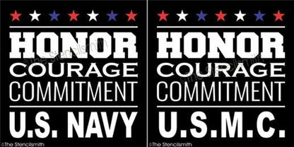 4428 - Honor Courage Commitment - The Stencilsmith