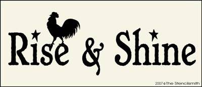 Rise & Shine - The Stencilsmith