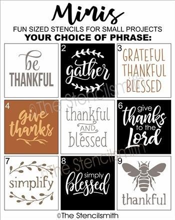 4687 - Thankful/ Harvest Minis - The Stencilsmith