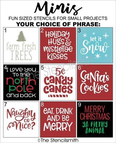 4718 - Christmas Minis - The Stencilsmith