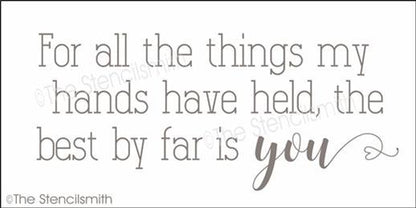 4781 - For all the things my hands - The Stencilsmith