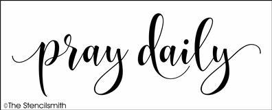 4814 - pray daily - The Stencilsmith