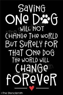 4859 - Saving one dog - The Stencilsmith