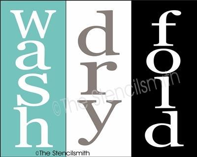 4918 - wash dry fold - The Stencilsmith
