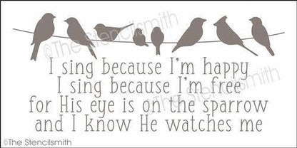 4925 - I sing because - The Stencilsmith