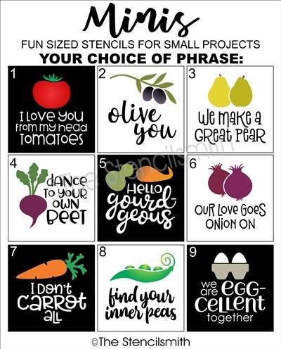 4947 - Food Pun Minis - The Stencilsmith