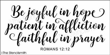 4953 - be joyful in hope - The Stencilsmith