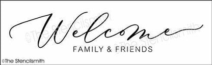 4955 - Welcome family & friends - The Stencilsmith