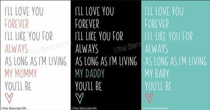4984 - I'll love you forever - The Stencilsmith