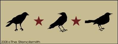 49 - Crow Star Border - The Stencilsmith