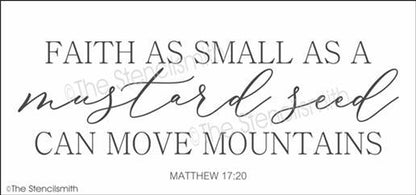 5043 - Faith as small as a mustard seed - The Stencilsmith