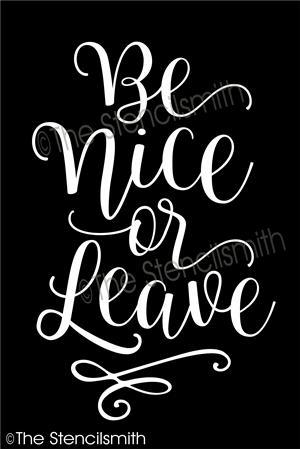 5045 - be nice or leave - The Stencilsmith