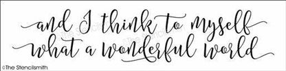 5057 - and I think to myself - The Stencilsmith