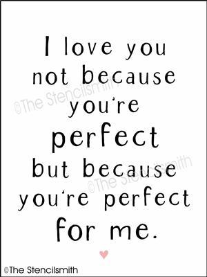 5273 - I love you not because - The Stencilsmith