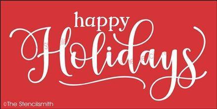 5357 - happy holidays - The Stencilsmith