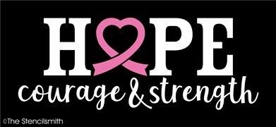 5369 - HOPE courage & strength - The Stencilsmith