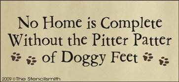 537 - Home not complete .. Doggy Feet - The Stencilsmith