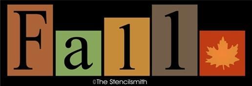 5387 FALL (Letter Blocks) Stencil – The Stencilsmith