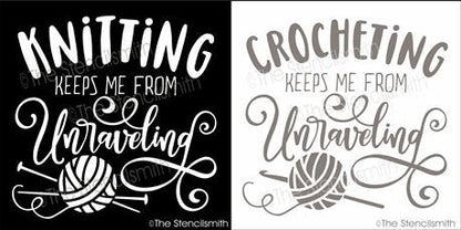 5432 - Knitting keeps me from - The Stencilsmith