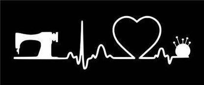5441 - Sewing heartbeat - The Stencilsmith